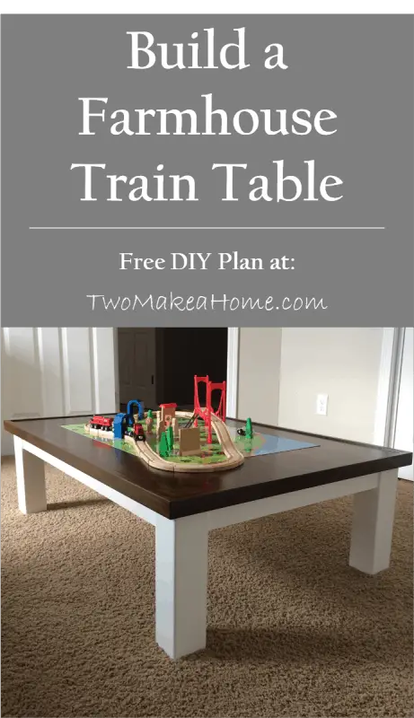 How to Build a DIY Train Table | Two Make a Home